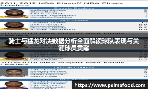 骑士与猛龙对决数据分析全面解读球队表现与关键球员贡献